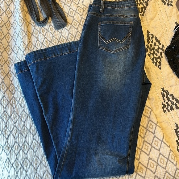 NWOT stretch denim wide leg trouser​​​​ - Picture 3 of 3